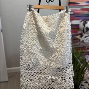 White Lace Skirt